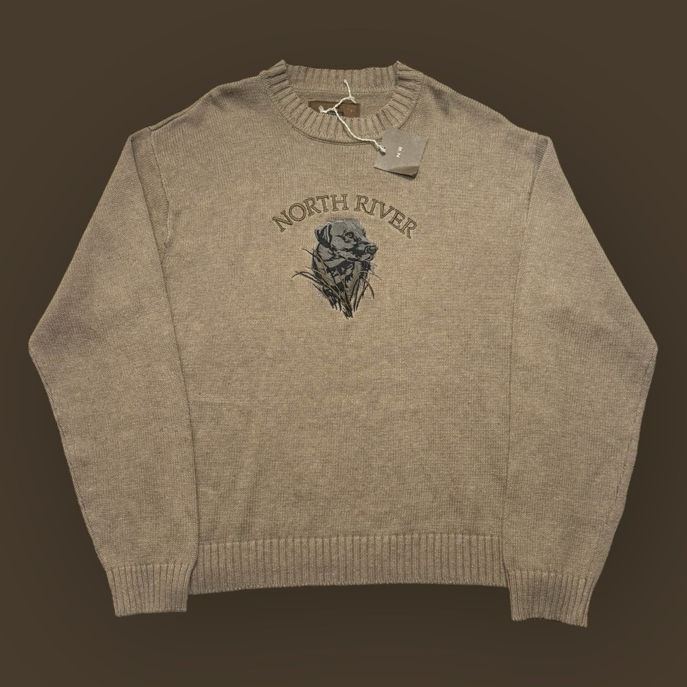 Vintage 90’s Tan Dog Sweater